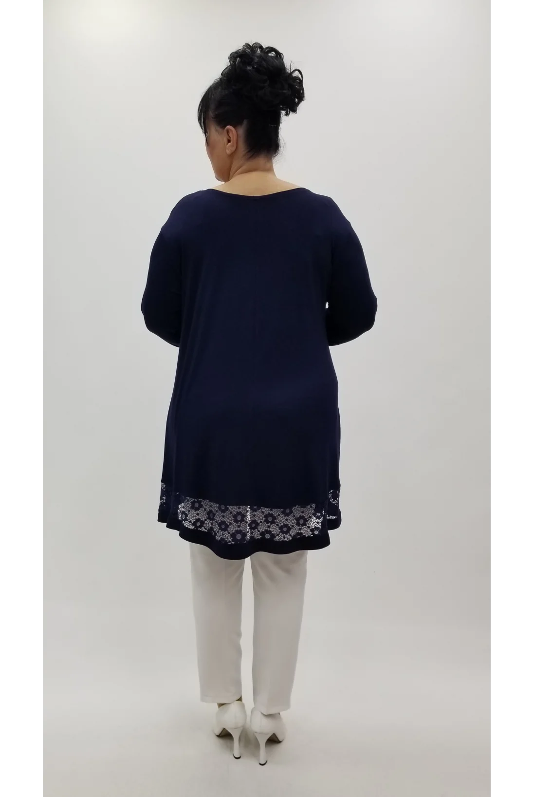 Miraggio Büyük Beden Tunik 4294 LACİVERT