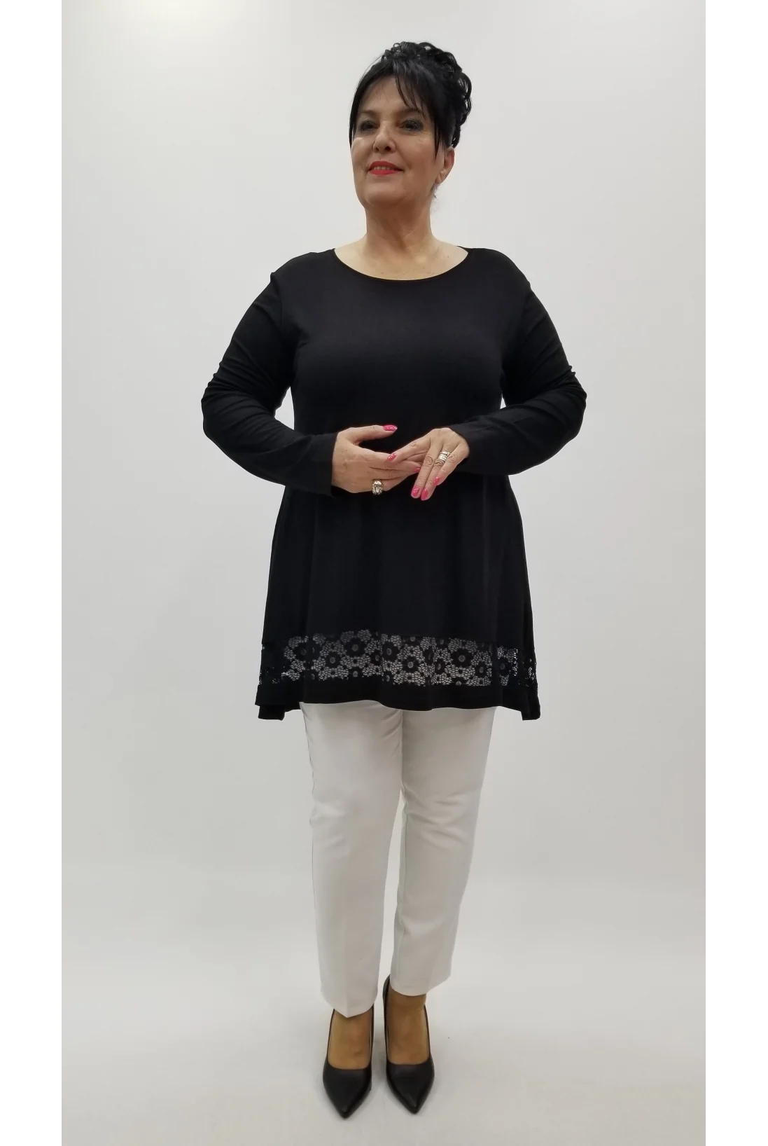 Miraggio Büyük Beden Tunik 4294 SİYAH