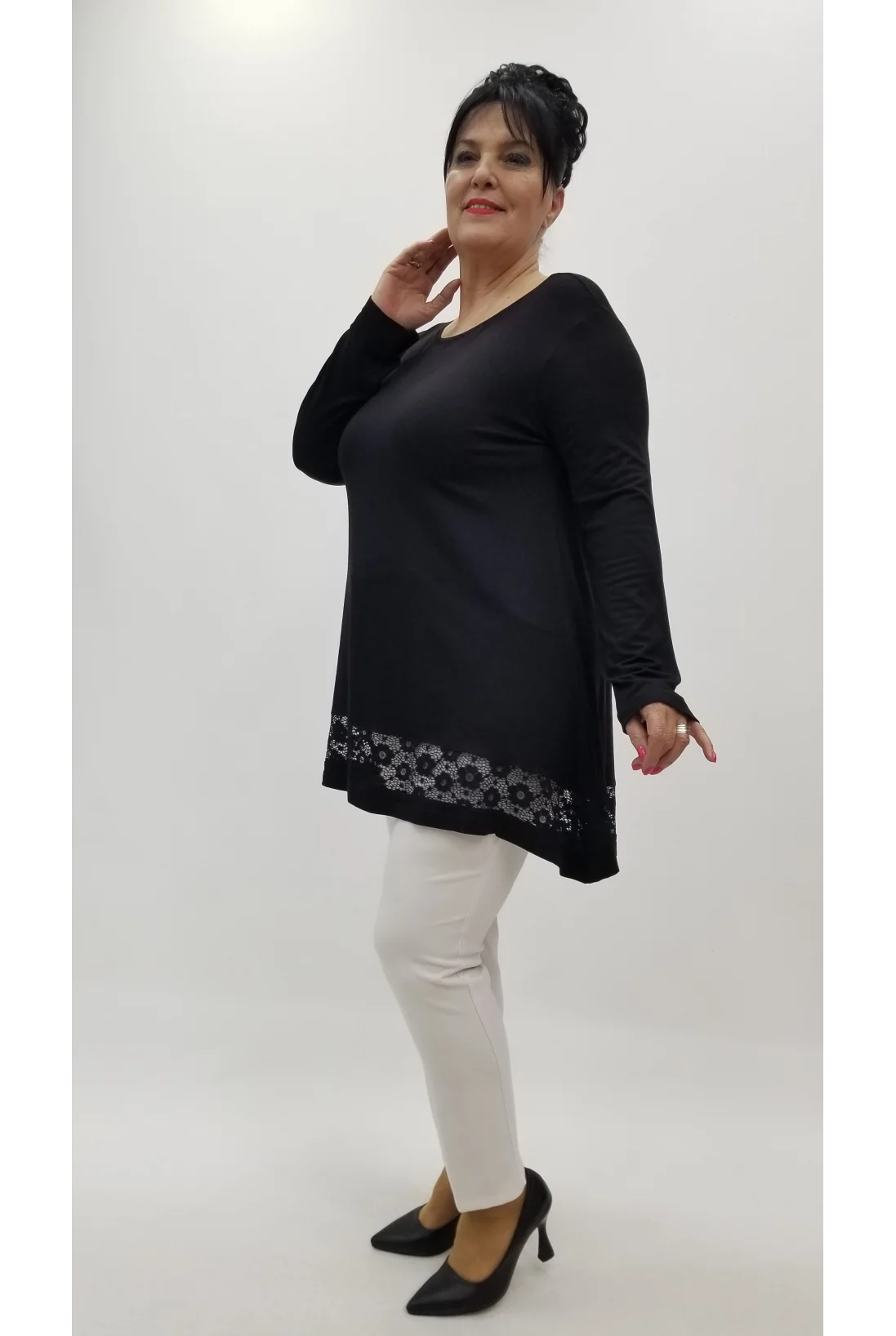 Miraggio Büyük Beden Tunik 4294 SİYAH