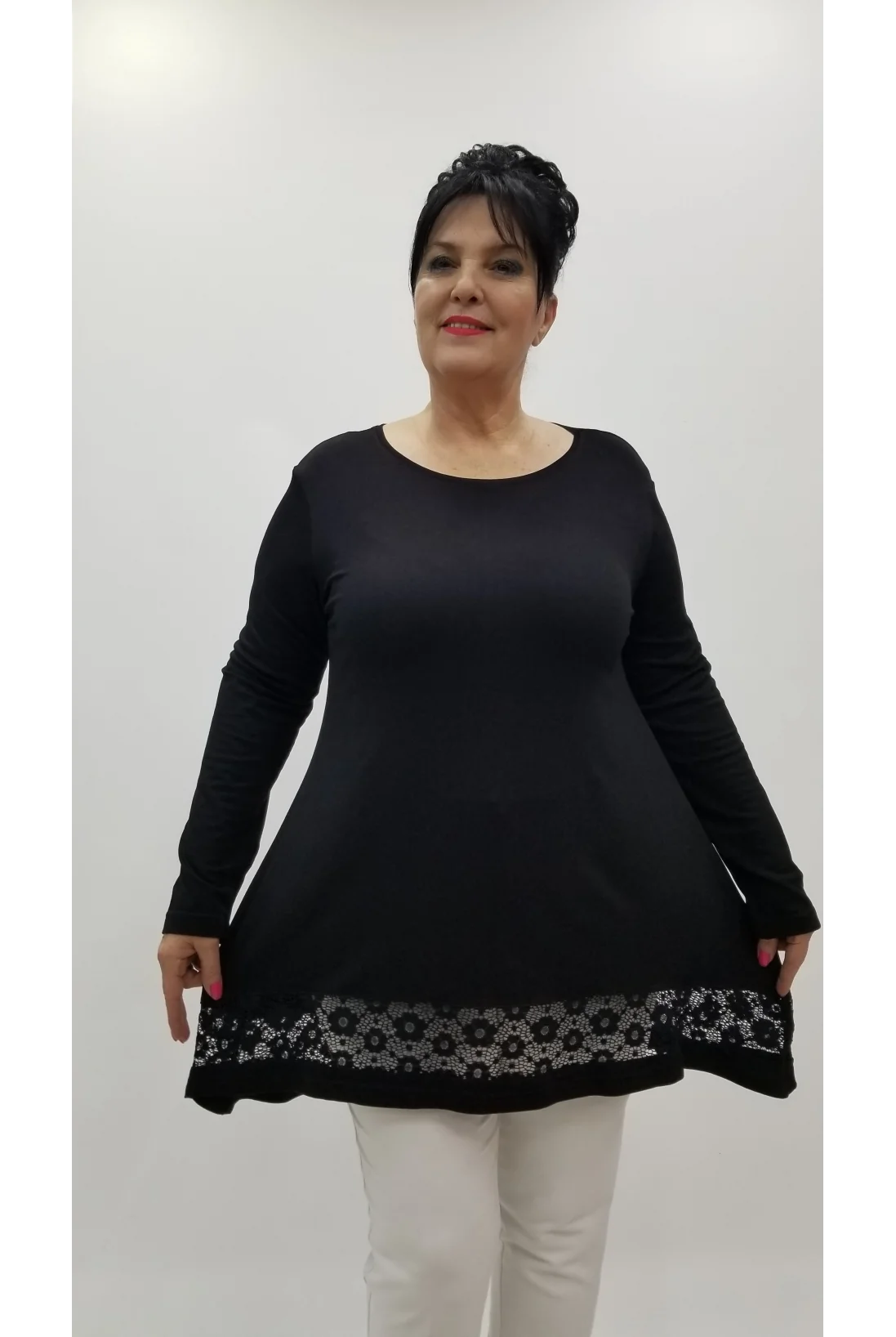 Miraggio Büyük Beden Tunik 4294 SİYAH