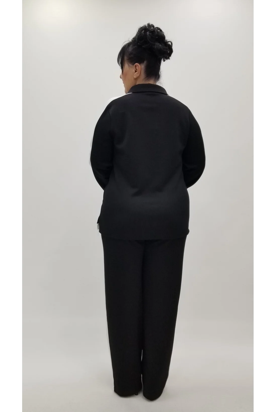 Miraggio Büyük Beden Takım 4359 SİYAH/BEYAZ