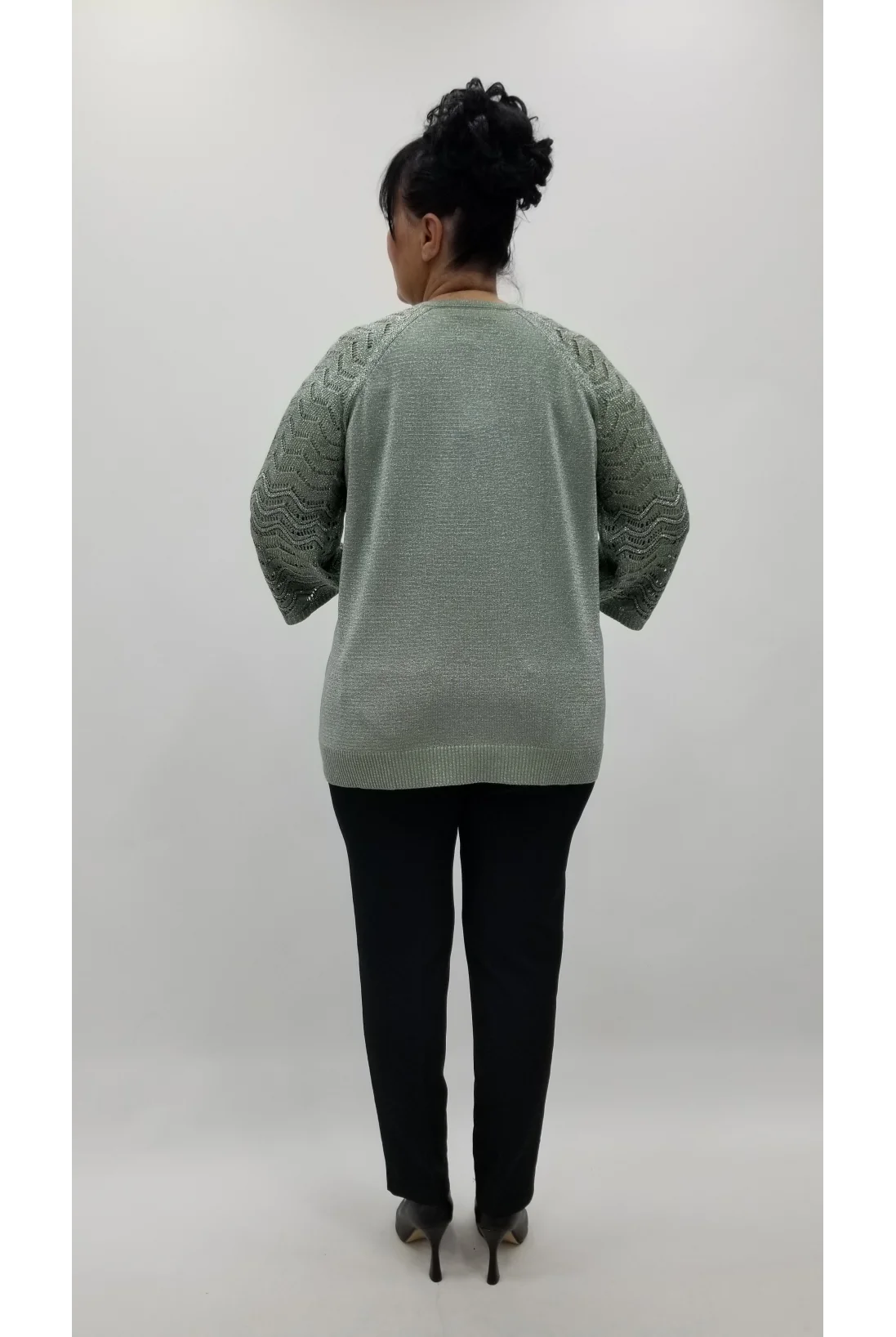 Miraggio Büyük Beden Bluz 4389 YEŞİL