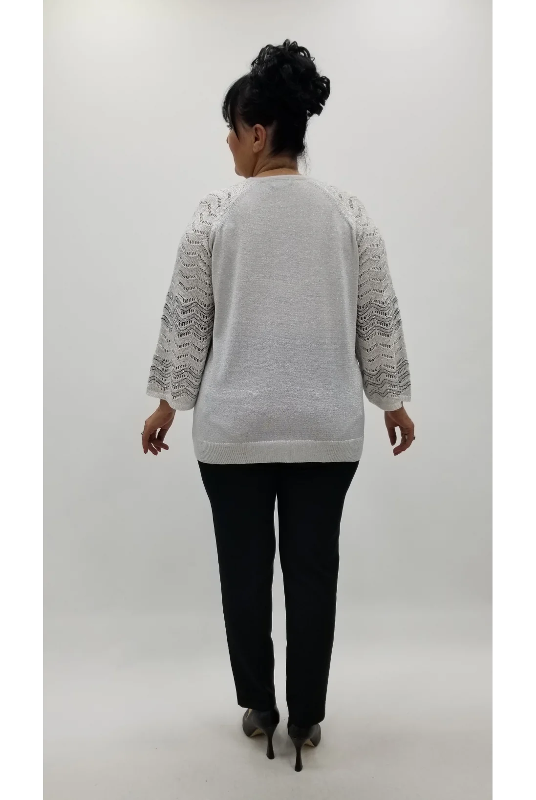 Miraggio Büyük Beden Bluz 4389 EKRU