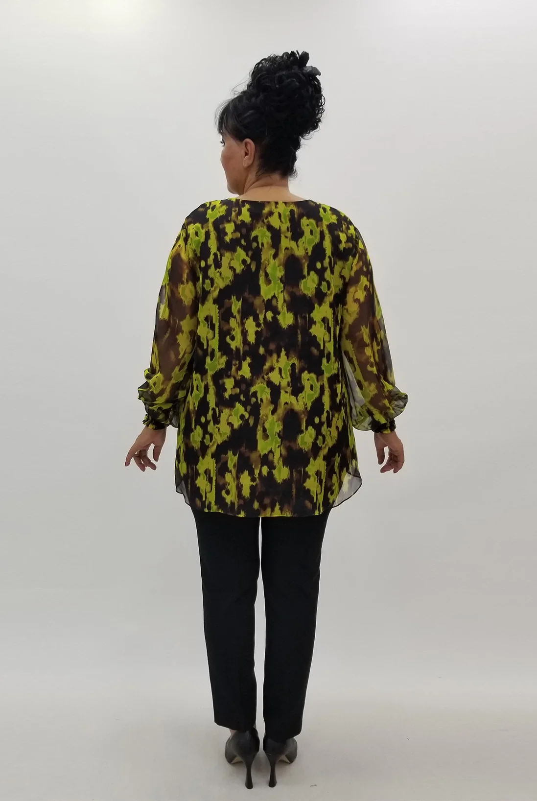 Miraggio Büyük Beden Abiye Bluz 4003 YAĞ YEŞİLİ