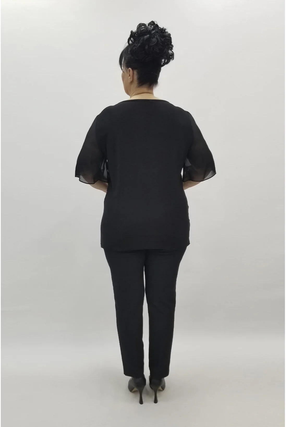 Miraggio Büyük Beden Abiye Bluz 98453 GOLD