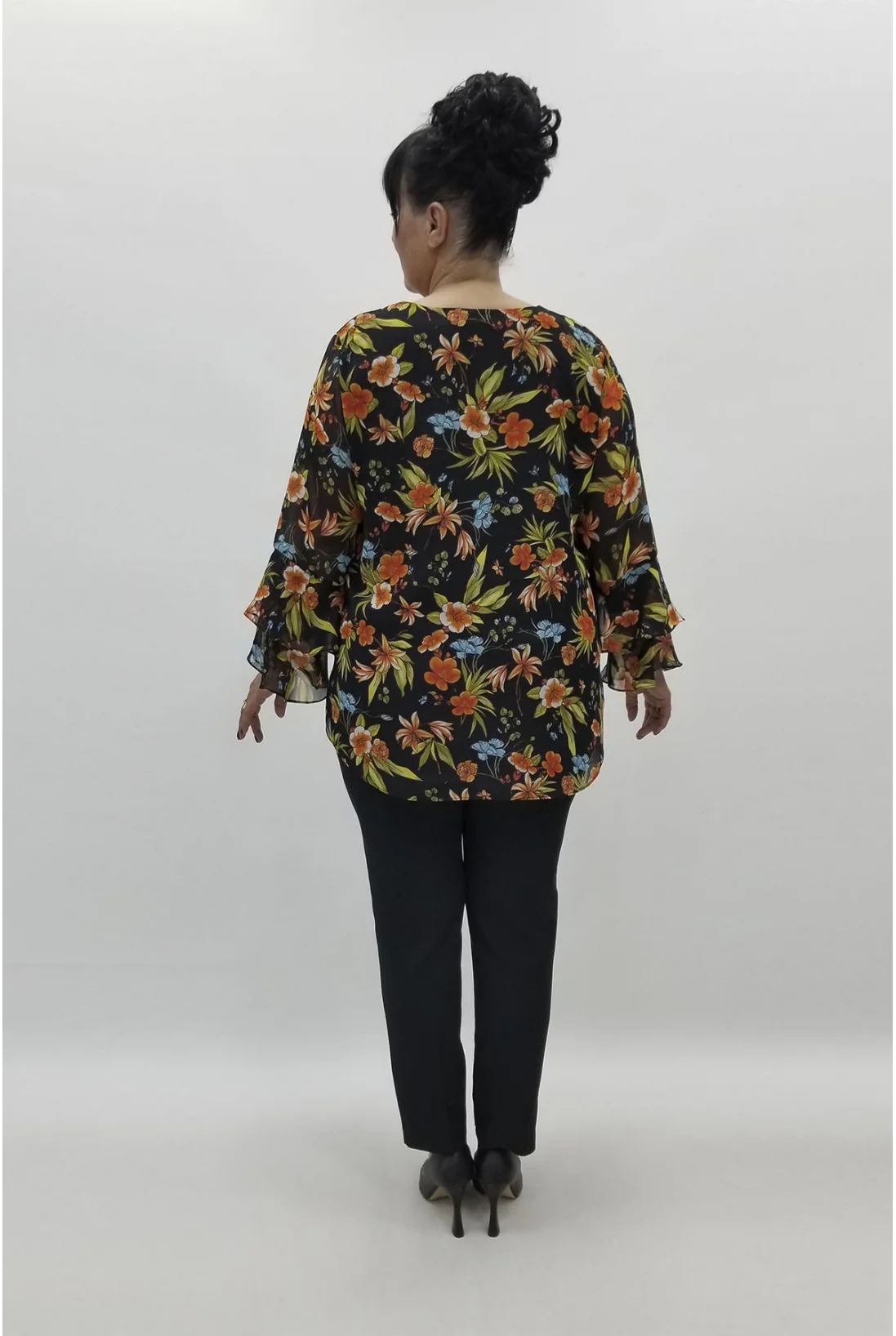 Miraggio Büyük Beden Abiye Bluz 98496 ORANJ