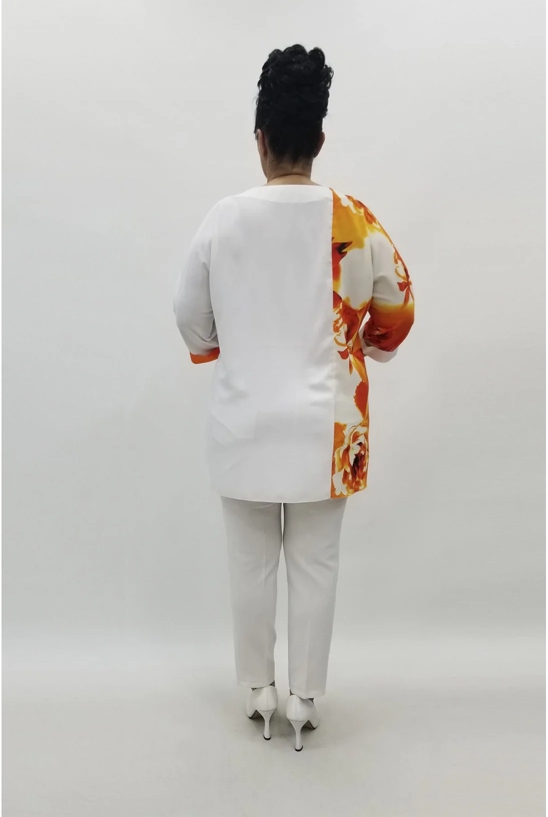 Miraggio Büyük Beden Abiye Bluz 98751 ORANJ