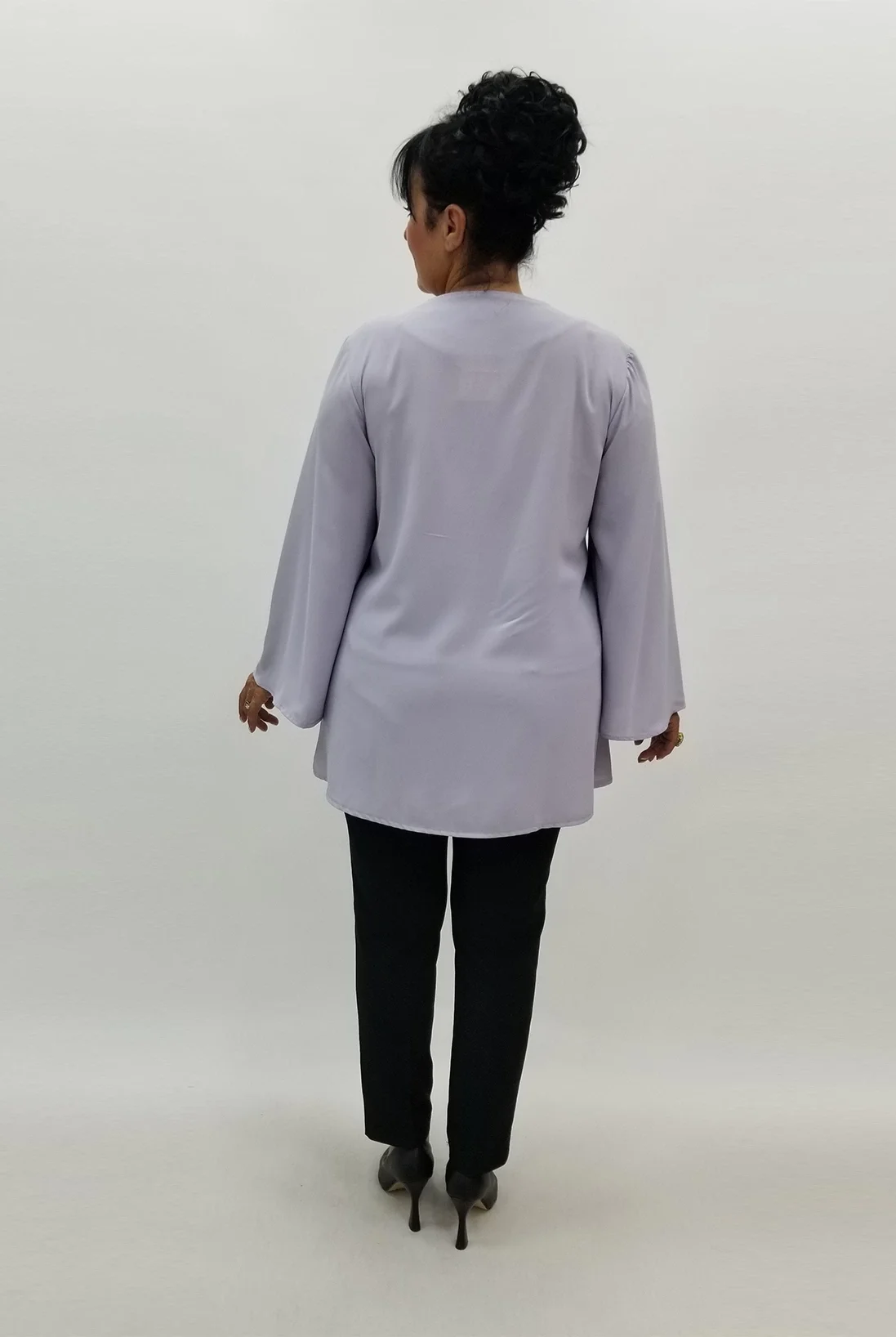 Miraggio Büyük Beden Abiye Bluz 98753 GRİ