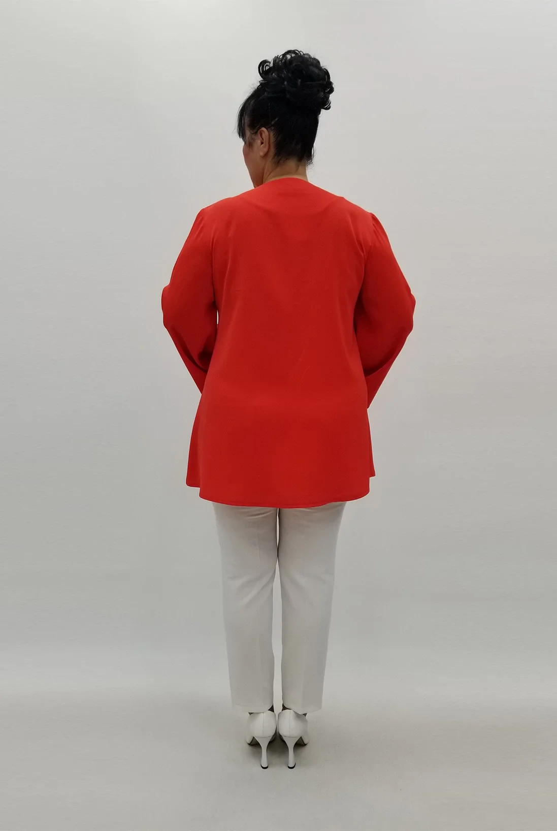 Miraggio Büyük Beden Abiye Bluz 98753 MERCAN