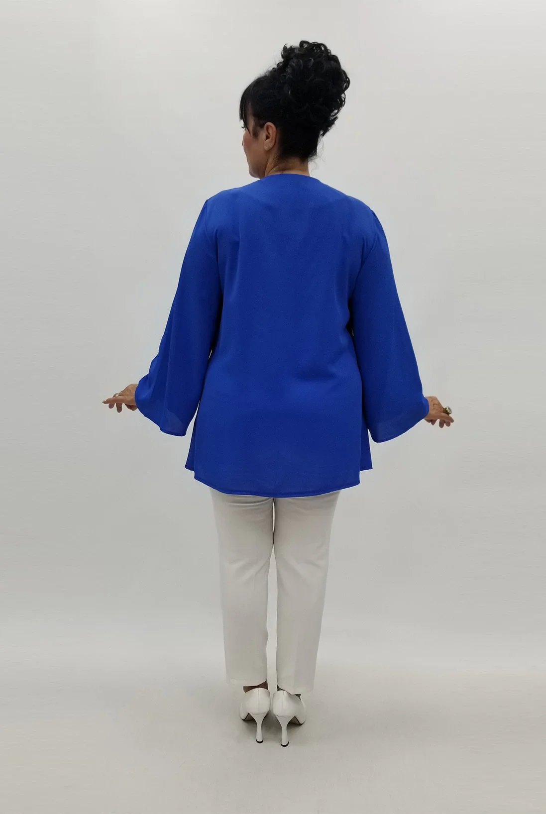 Miraggio Büyük Beden Abiye Bluz 98753 SAKS