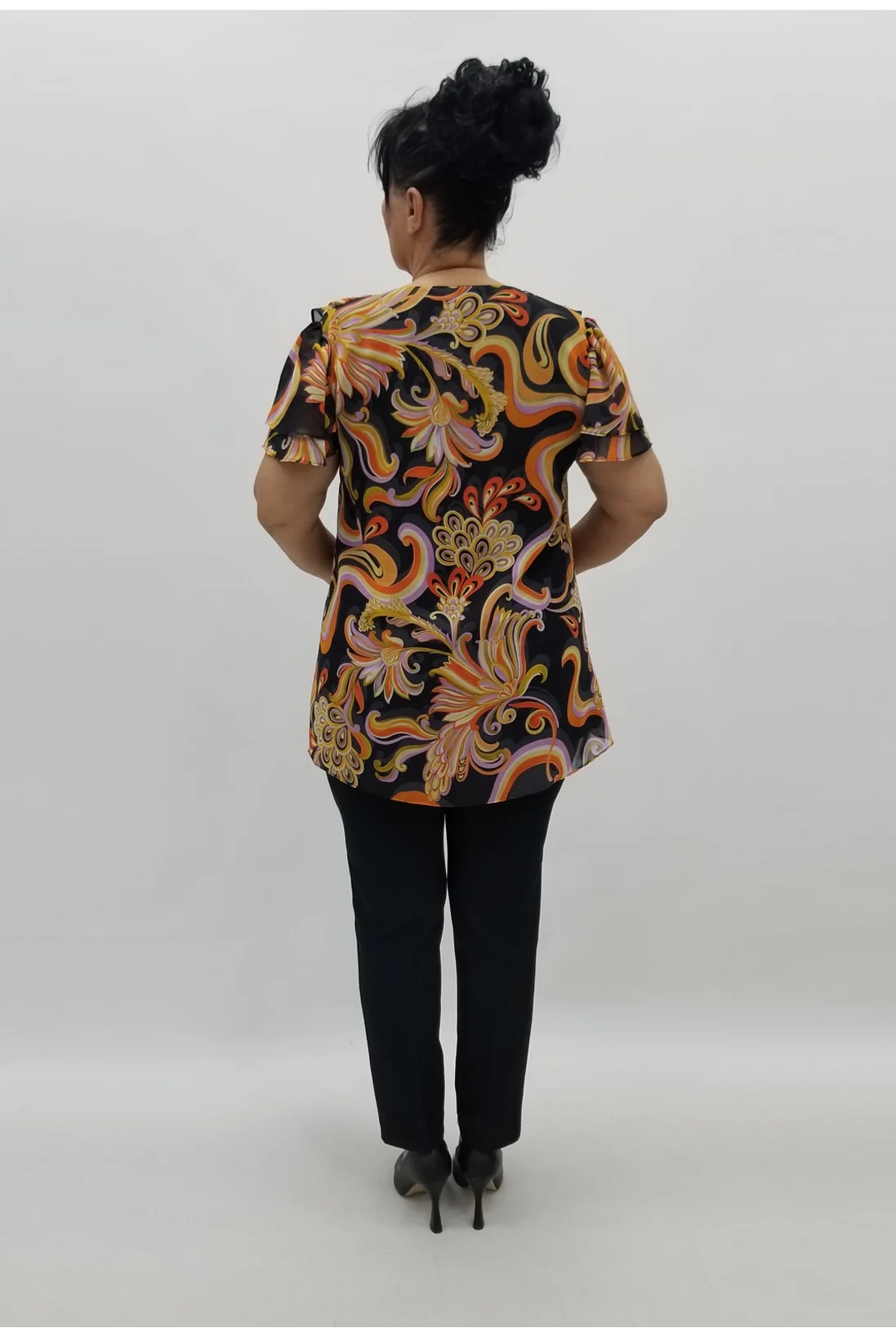 Miraggio Büyük Beden Abiye Bluz 98877 SİYAH