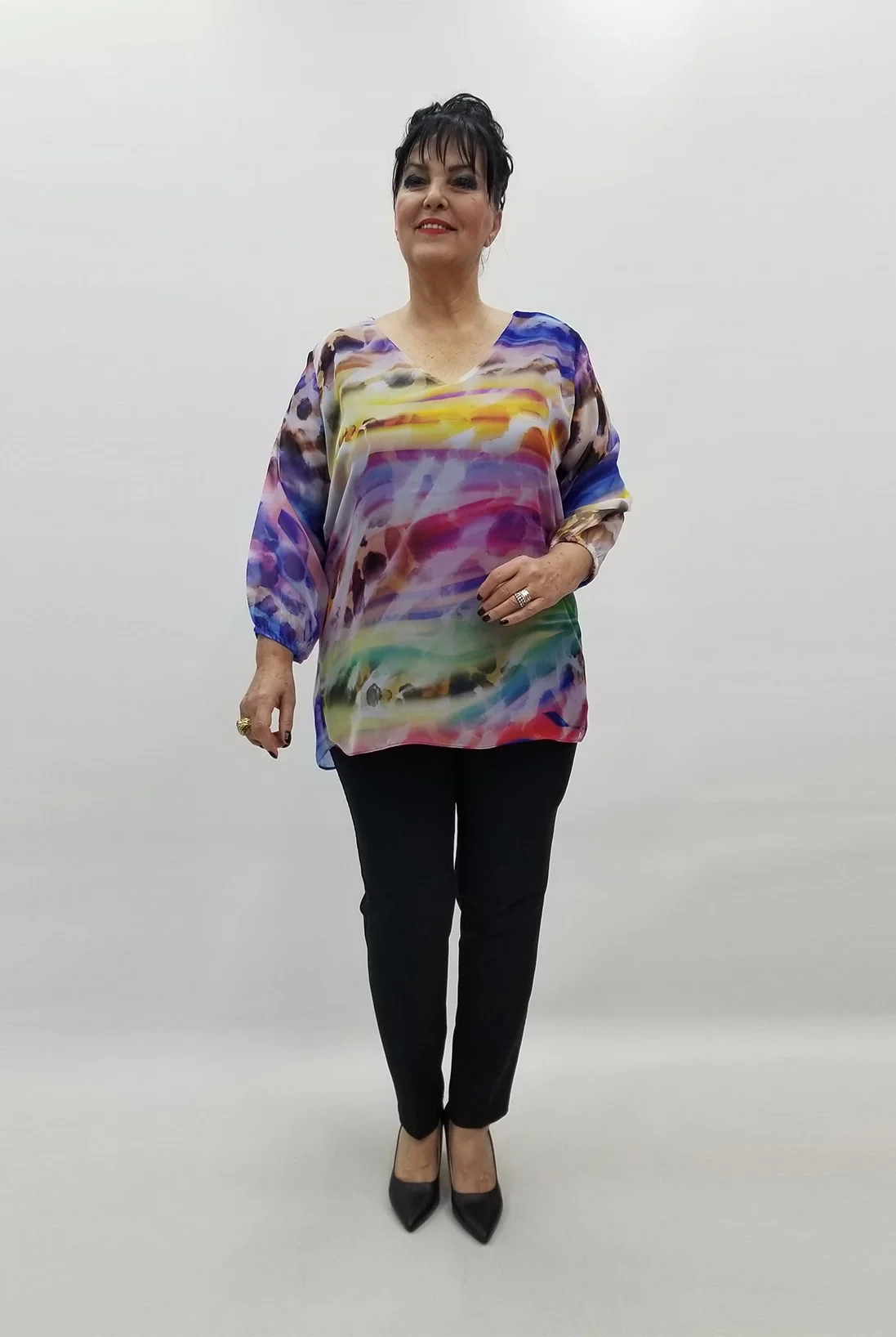 Miraggio Büyük Beden Abiye Bluz 99494 PUDRA