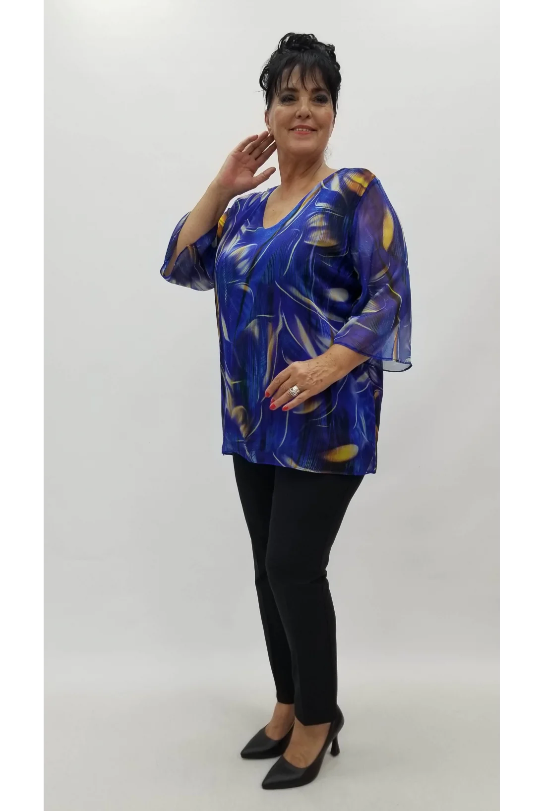 Miraggio Büyük Beden Abiye Bluz 99501 SAKS