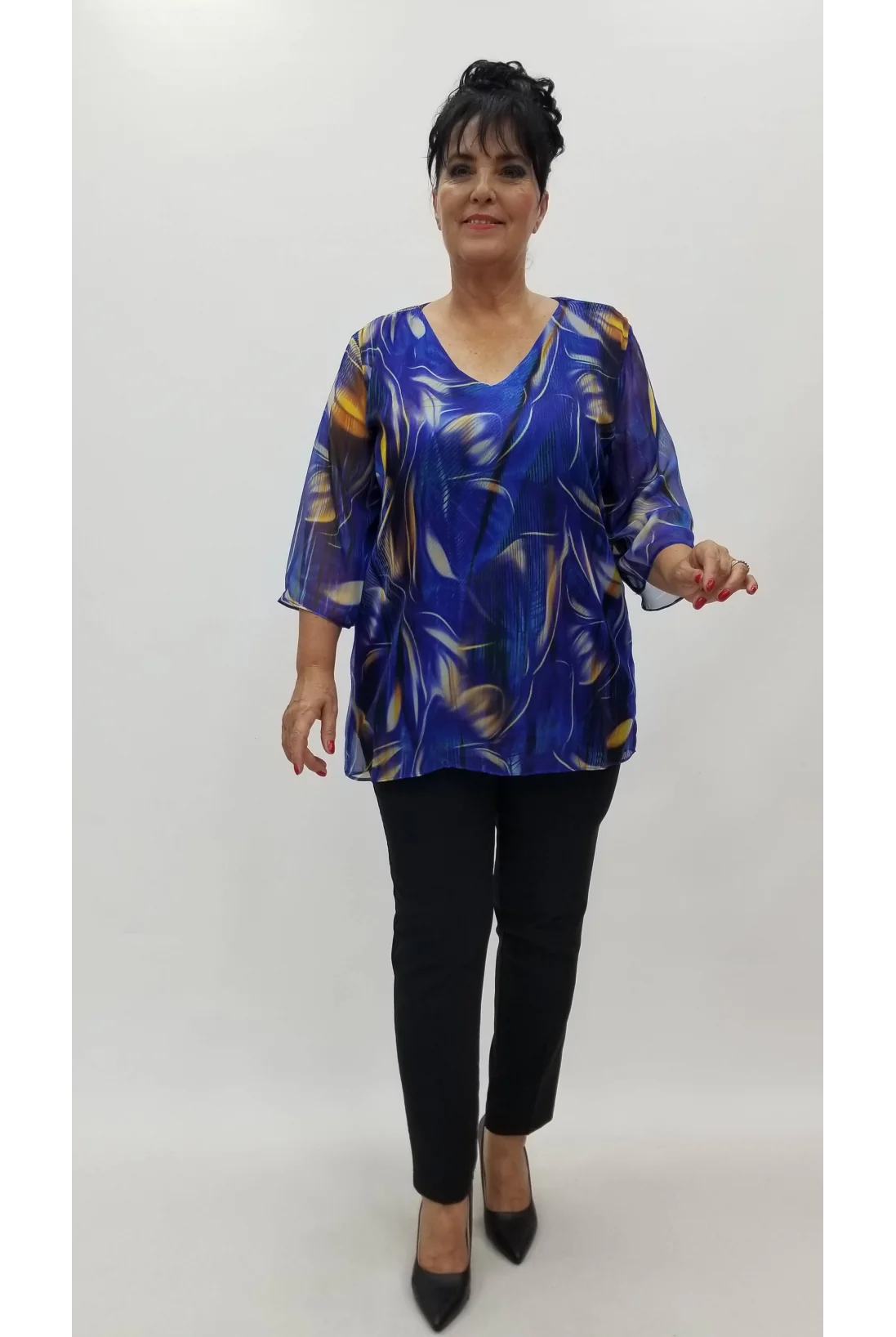 Miraggio Büyük Beden Abiye Bluz 99501 SAKS