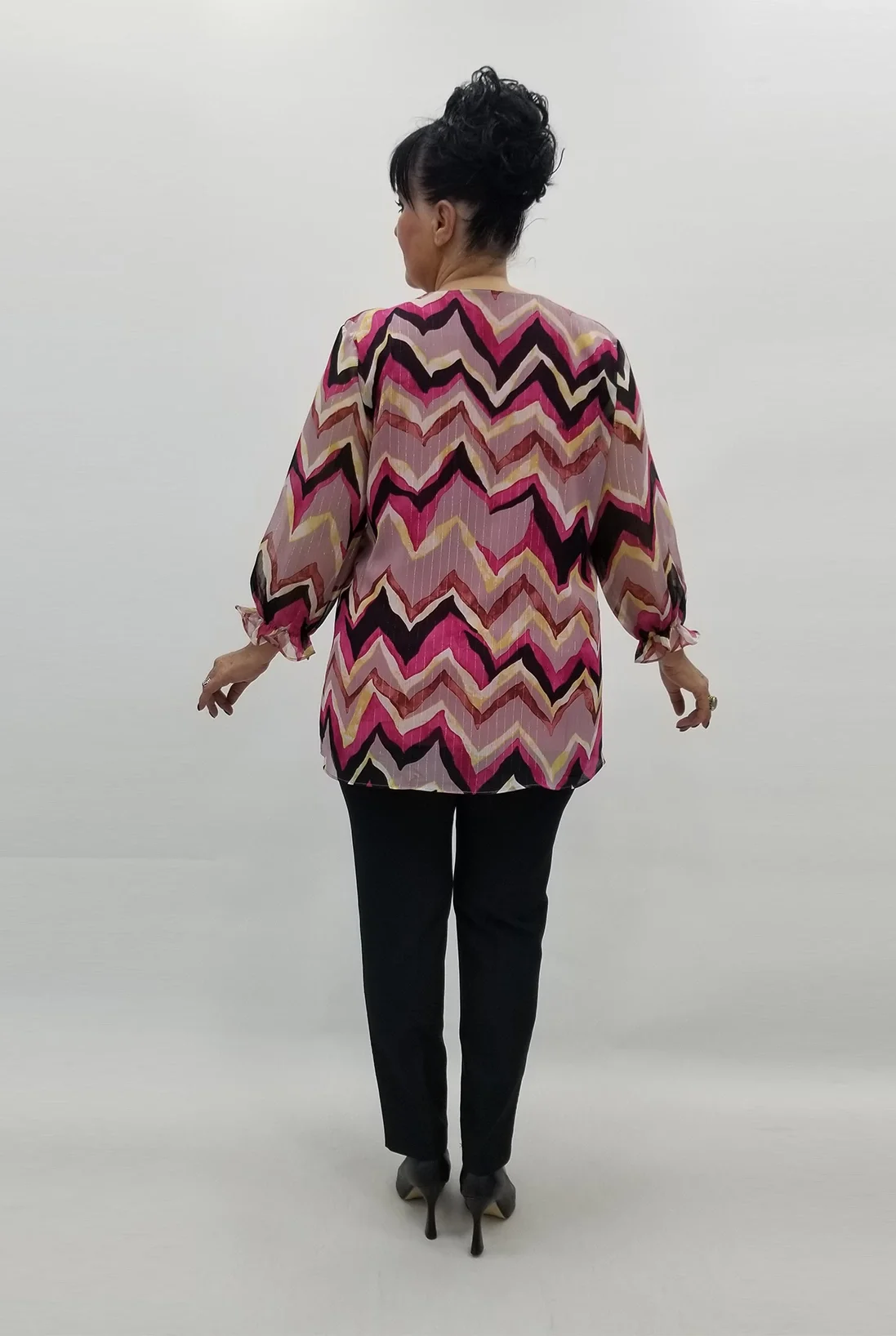 Miraggio Büyük Beden Abiye Bluz 99508 FUŞYA