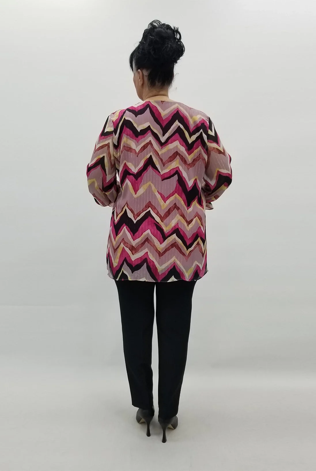 Miraggio Büyük Beden Abiye Bluz 99508 FUŞYA