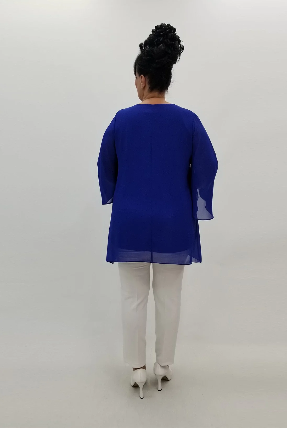 Miraggio Büyük Beden Abiye Bluz 99787 SAKS