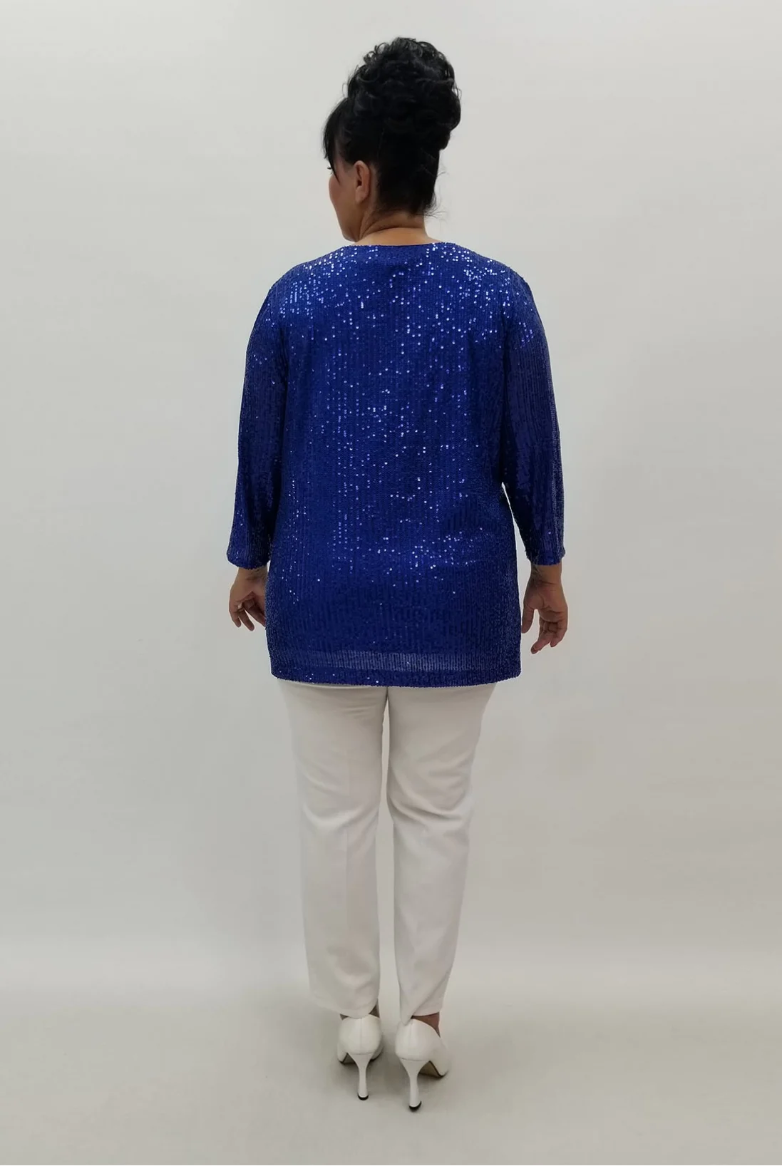 Miraggio Büyük Beden Abiye Bluz 99846 SAKS