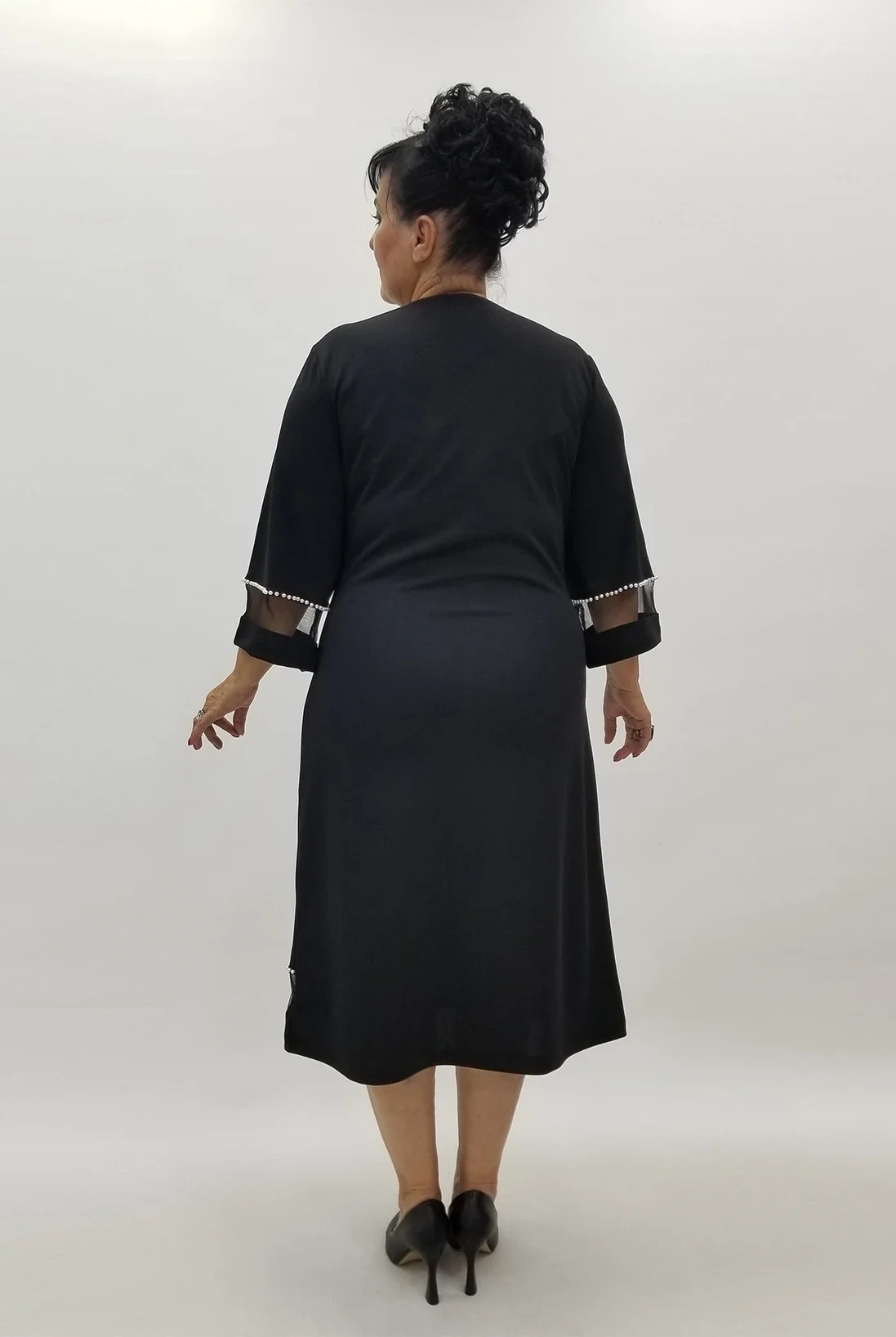 Miraggio Büyük Beden Abiye Elbise 4018 SİYAH