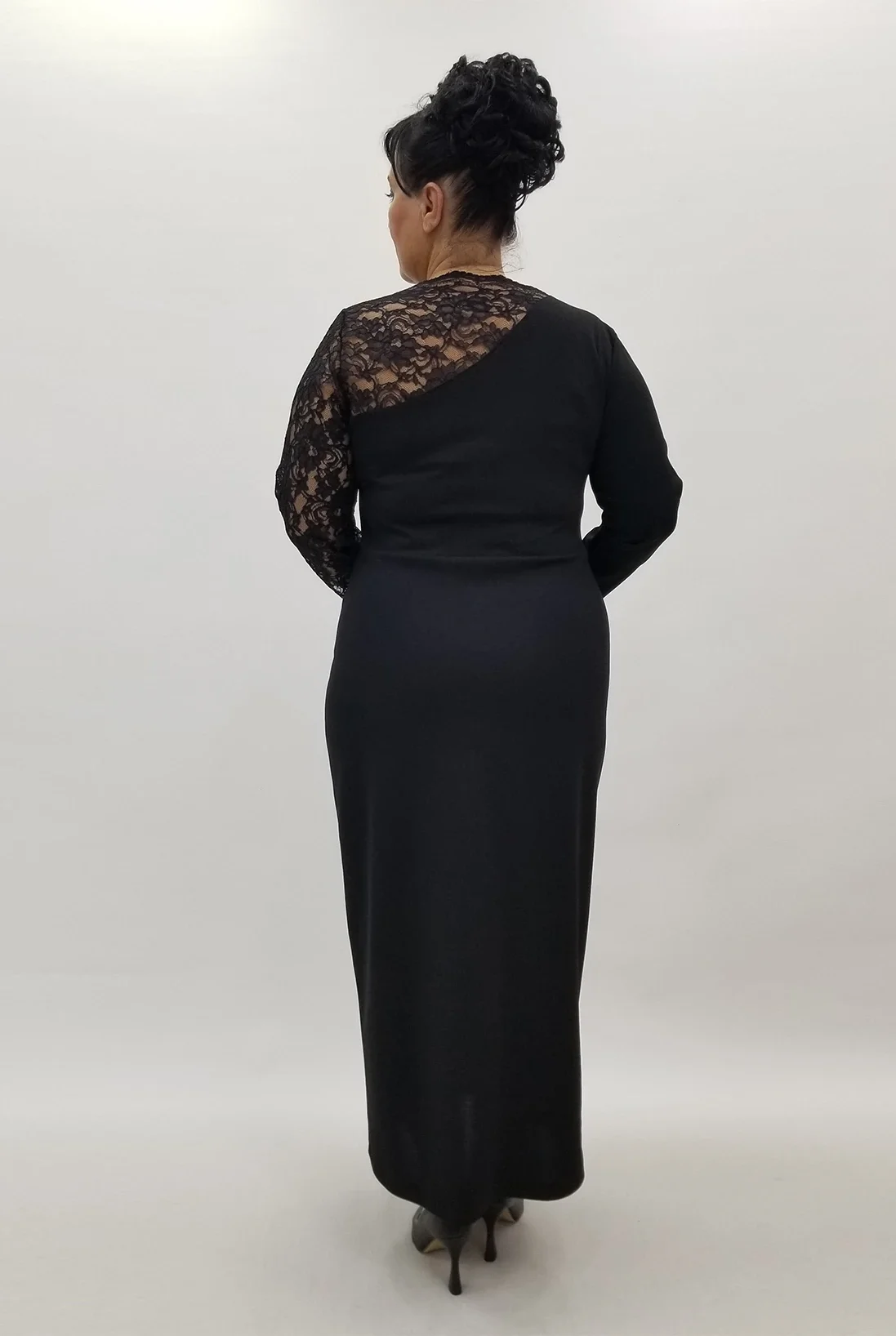 Miraggio Büyük Beden Abiye Elbise 4021 SİYAH