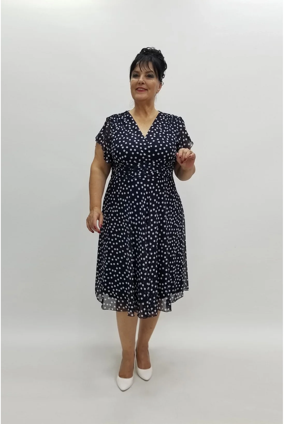 Miraggio Büyük Beden Abiye Elbise 94466 LACİVERT