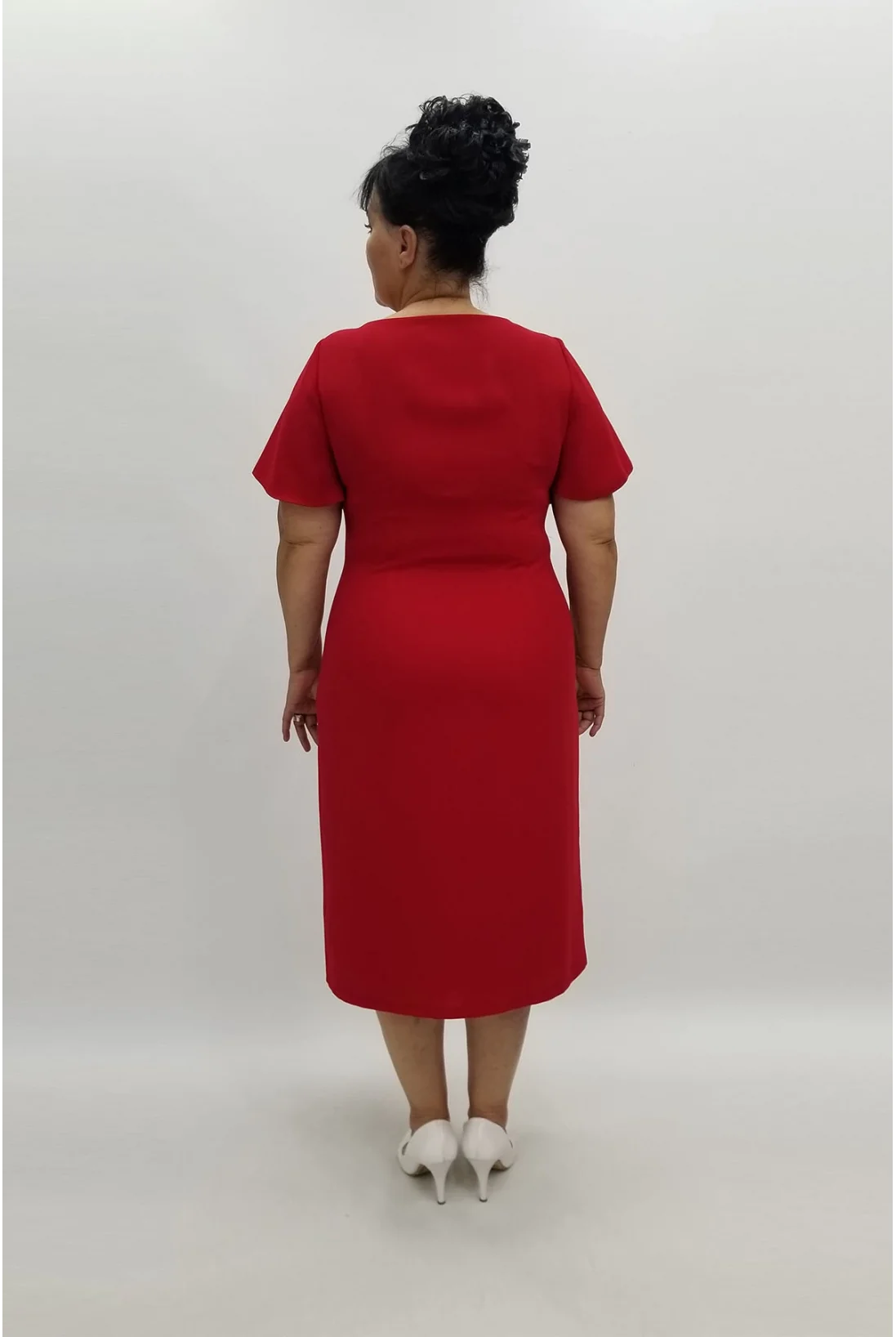 Miraggio Büyük Beden Abiye Elbise 96383 KIRMIZI