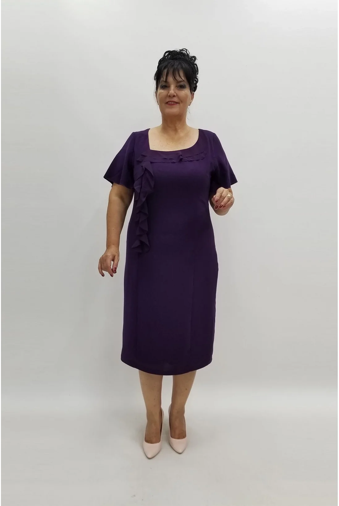 Miraggio Büyük Beden Abiye Elbise 96383 MOR