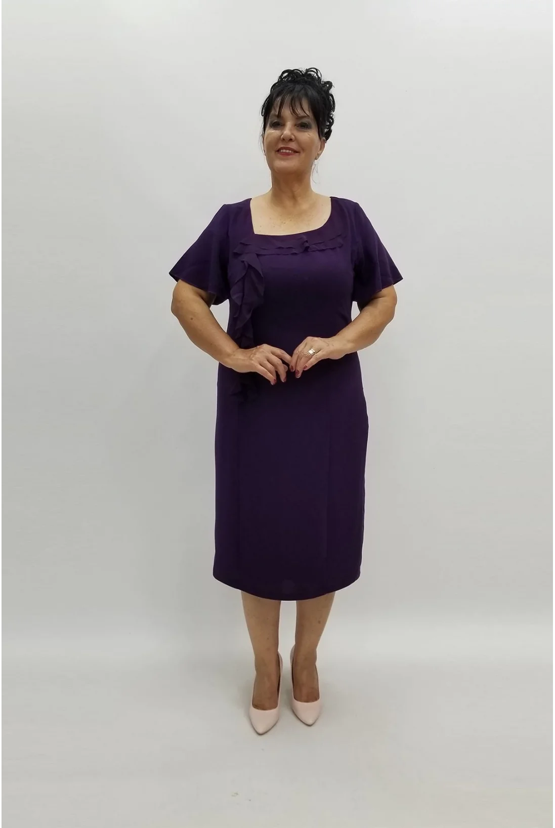 Miraggio Büyük Beden Abiye Elbise 96383 MOR