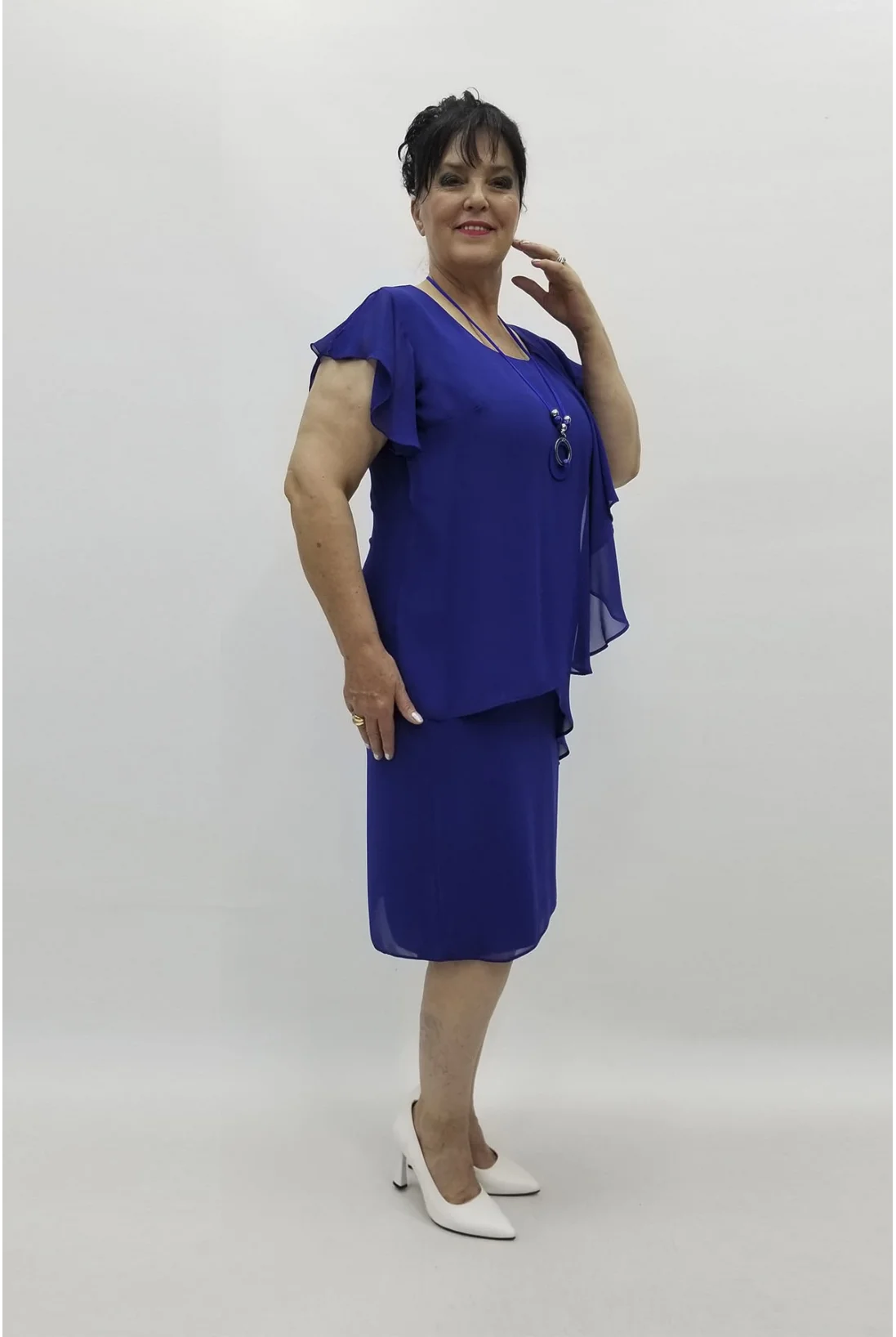 Miraggio Büyük Beden Abiye Elbise 96758 SAKS