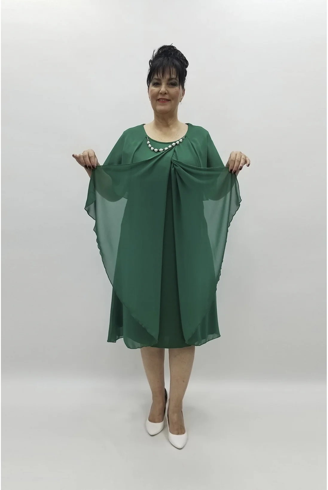 Miraggio Büyük Beden Abiye Elbise 97558 A.YEŞİL