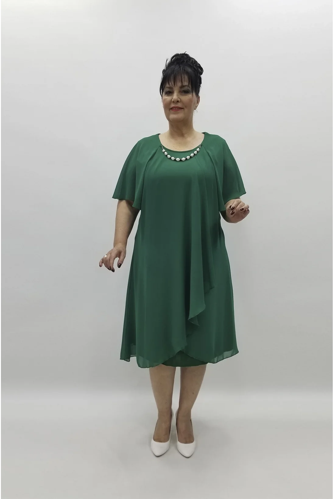 Miraggio Büyük Beden Abiye Elbise 97558 A.YEŞİL