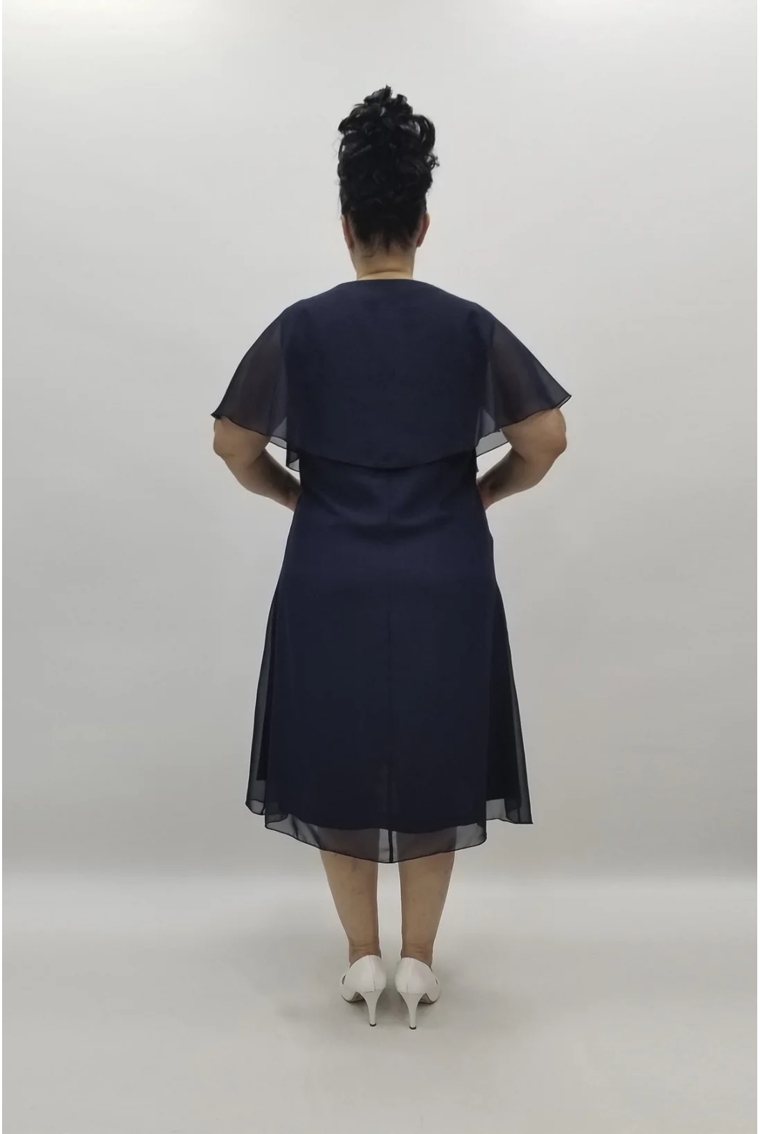 Miraggio Büyük Beden Abiye Elbise 97558 LACİVERT