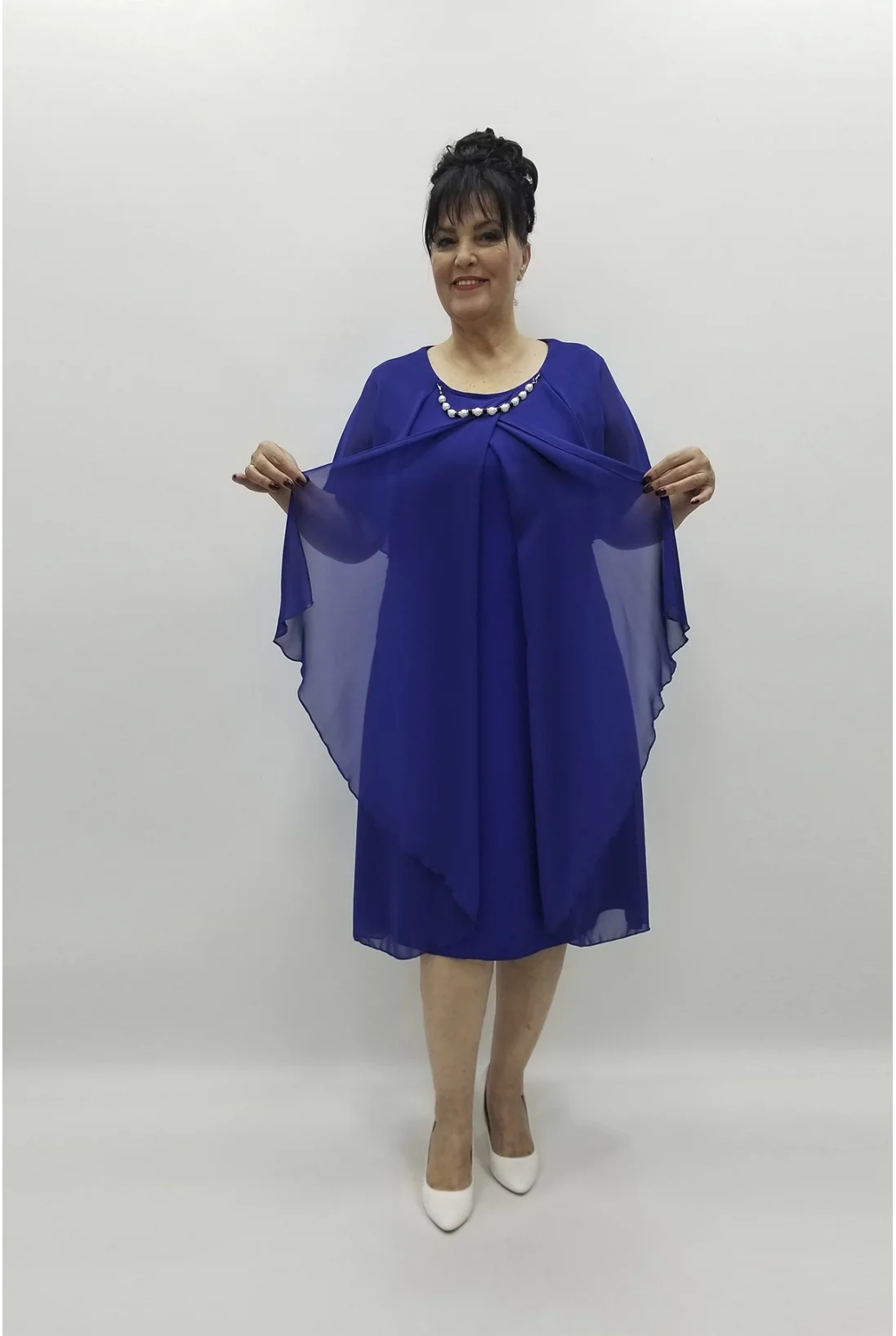 Miraggio Büyük Beden Abiye Elbise 97558 SAKS