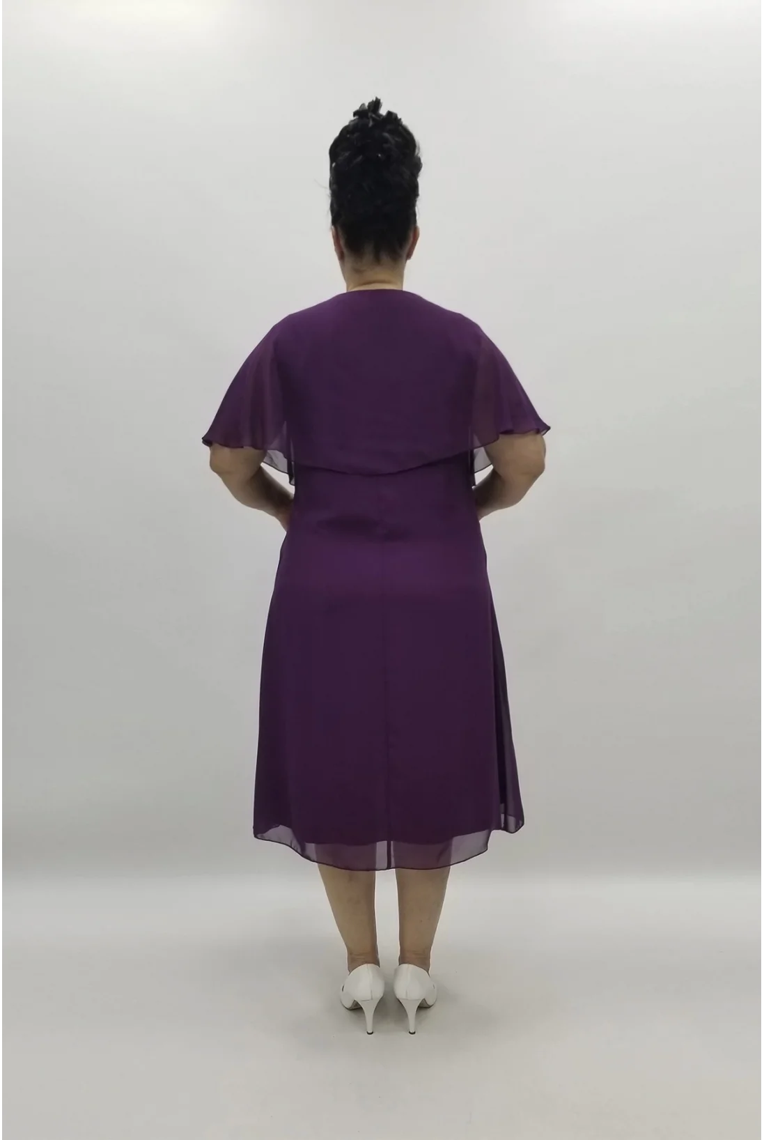 Miraggio Büyük Beden Abiye Elbise 97558 VİOLET