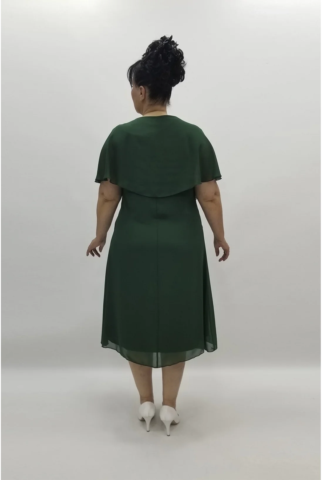 Miraggio Büyük Beden Abiye Elbise 97558 YEŞİL