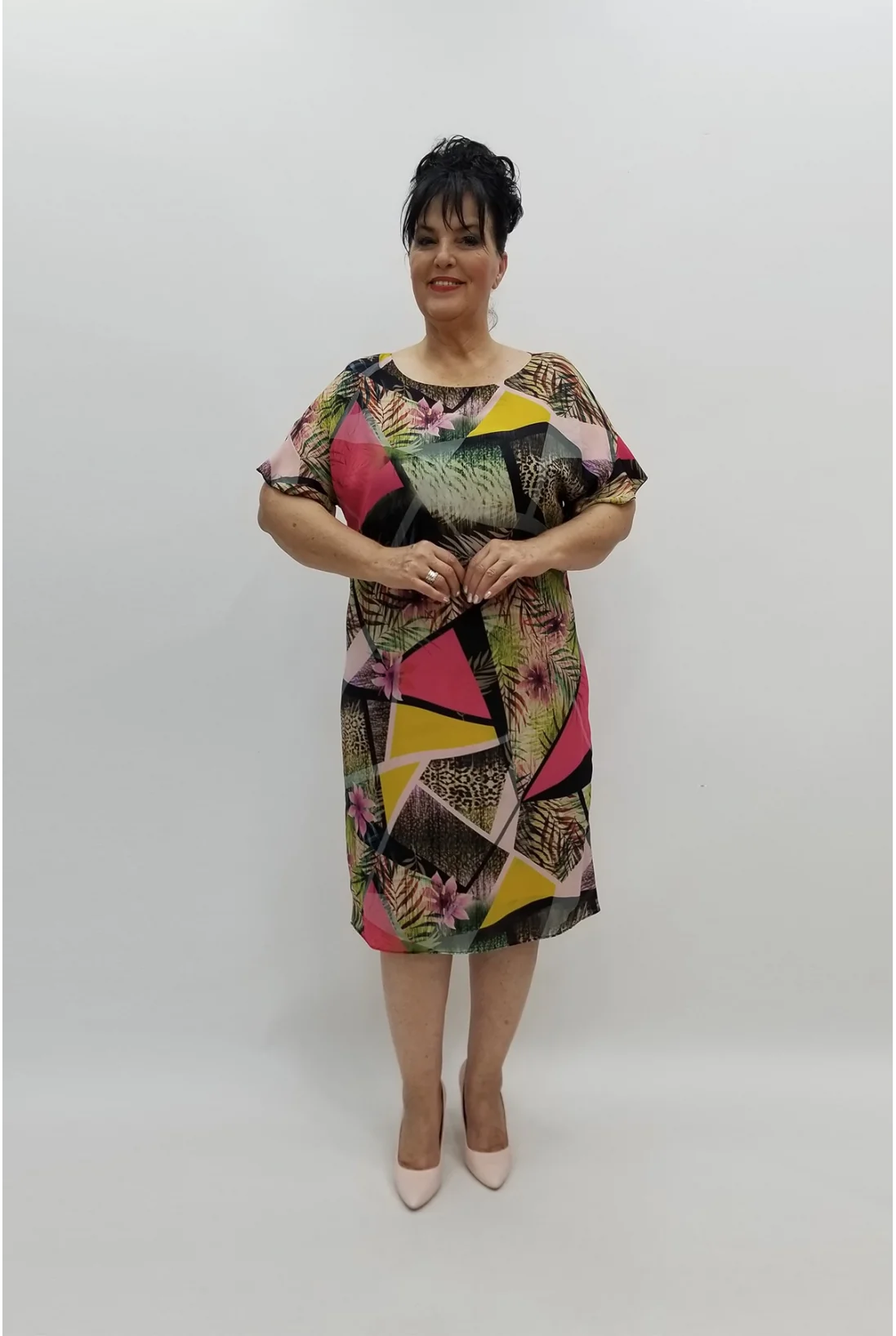 Miraggio Büyük Beden Abiye Elbise 97709 FUŞYA