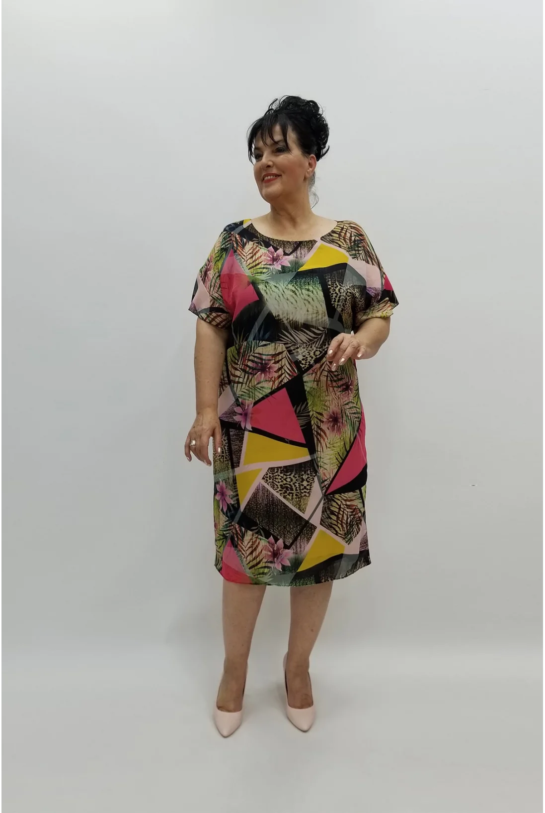 Miraggio Büyük Beden Abiye Elbise 97709 FUŞYA