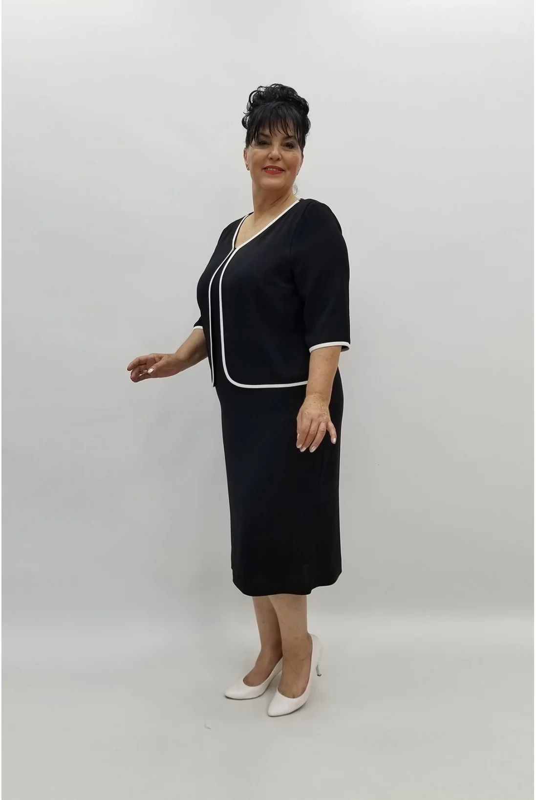 Miraggio Büyük Beden Abiye Elbise 97745 SİYAH