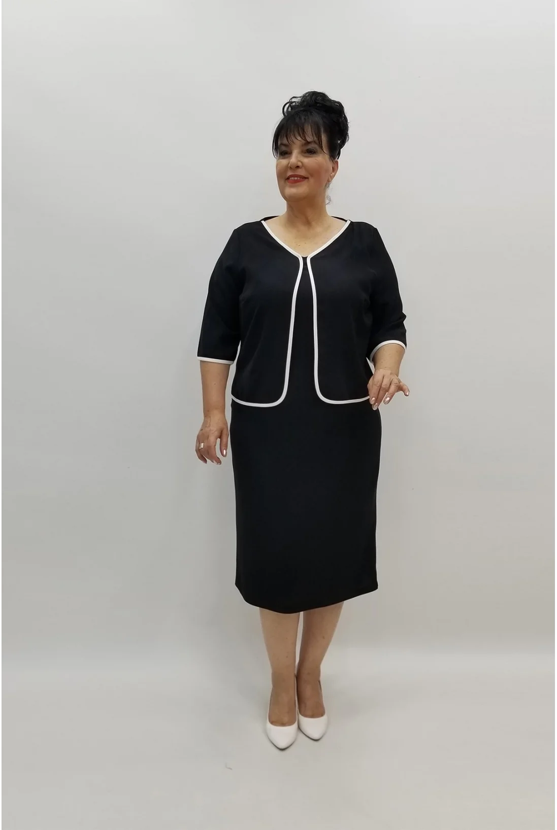 Miraggio Büyük Beden Abiye Elbise 97745 SİYAH