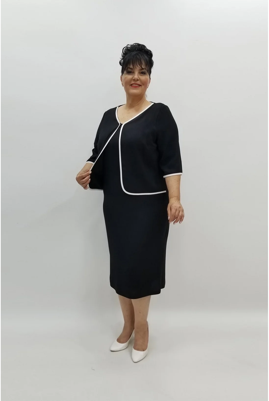 Miraggio Büyük Beden Abiye Elbise 97745 SİYAH