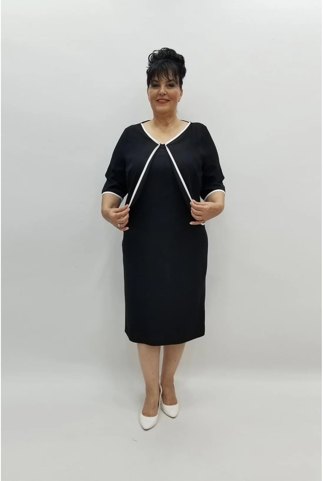 Miraggio Büyük Beden Abiye Elbise 97745 SİYAH