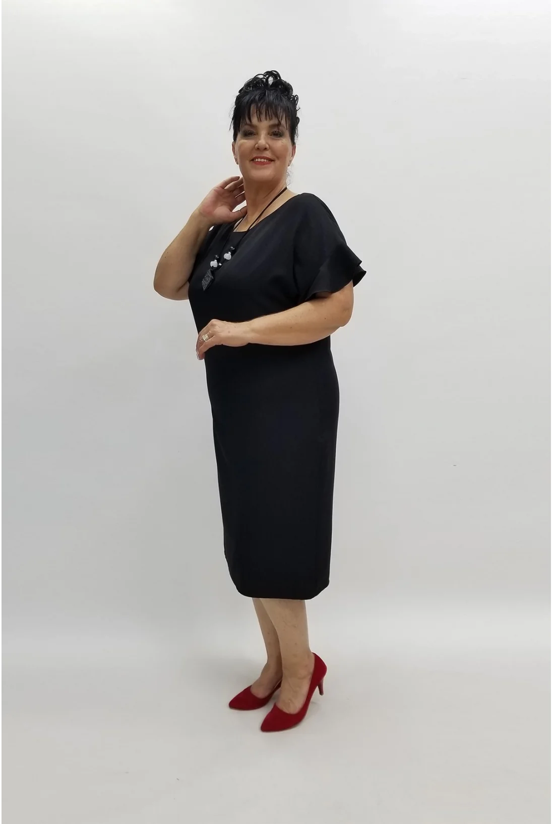 Miraggio Büyük Beden Abiye Elbise 97809 SİYAH