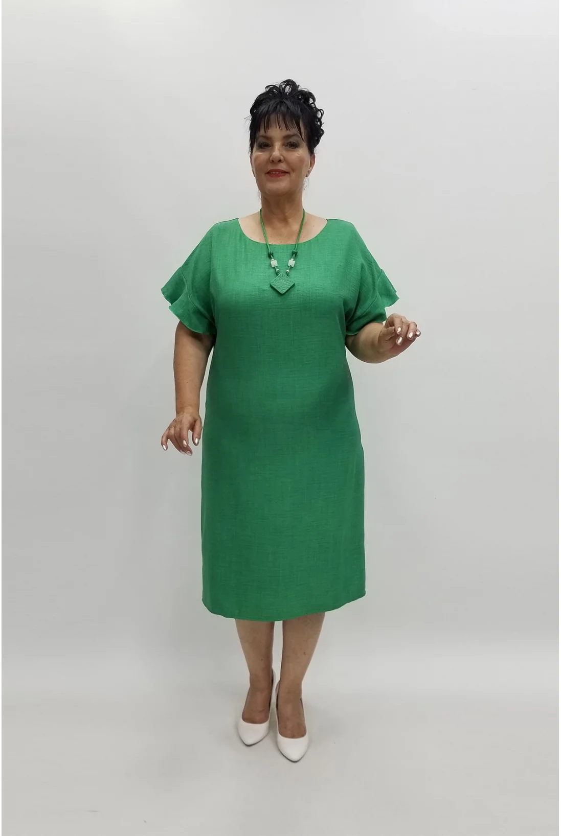 Miraggio Büyük Beden Abiye Elbise 97809 YEŞİL