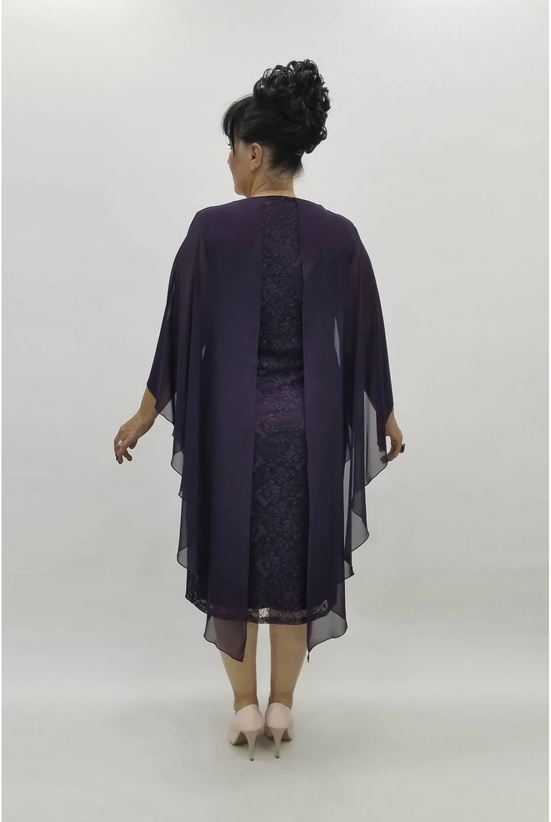 Miraggio Büyük Beden Abiye Elbise 98270 MÜRDÜM