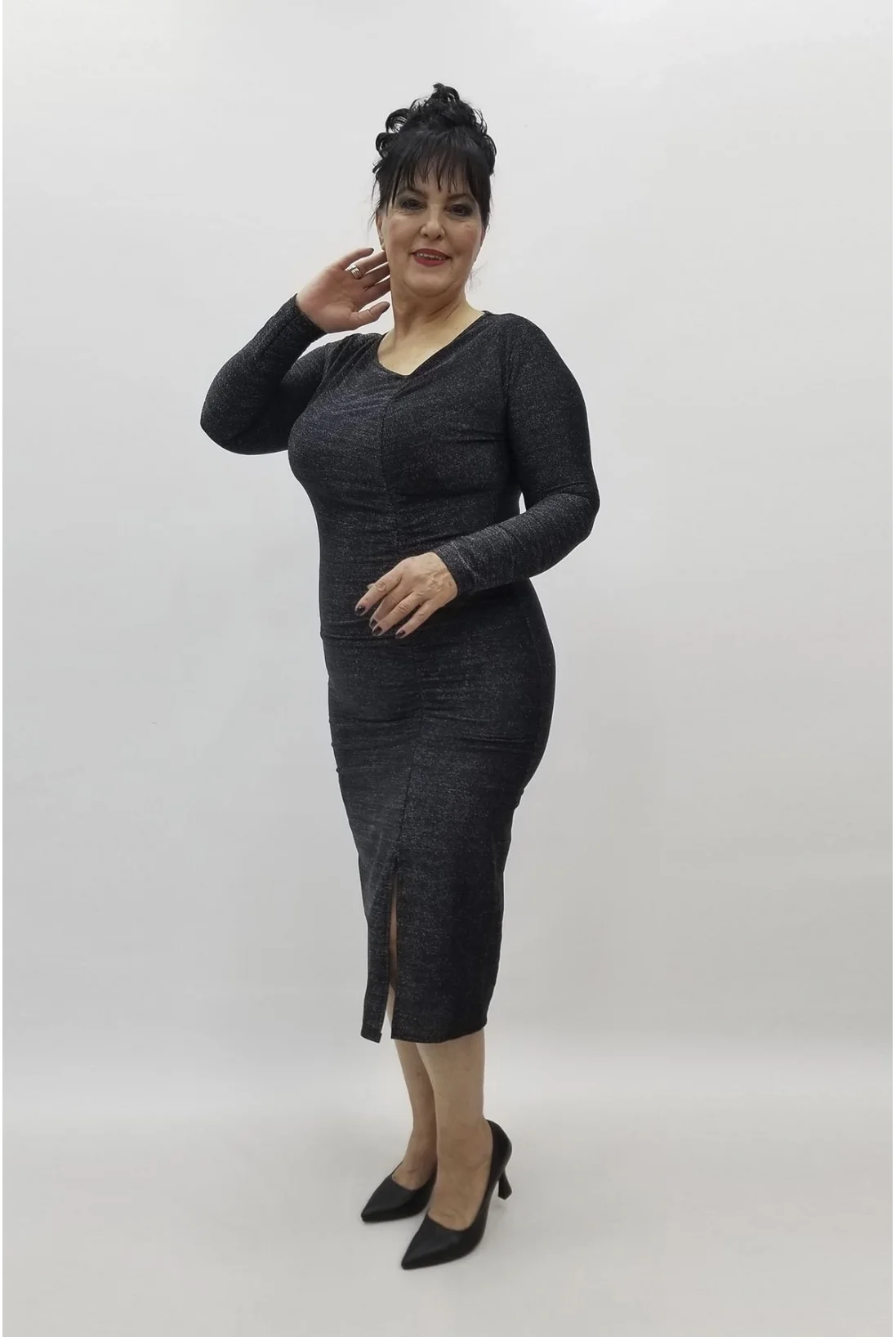 Miraggio Büyük Beden Abiye Elbise 98300 SİYAH