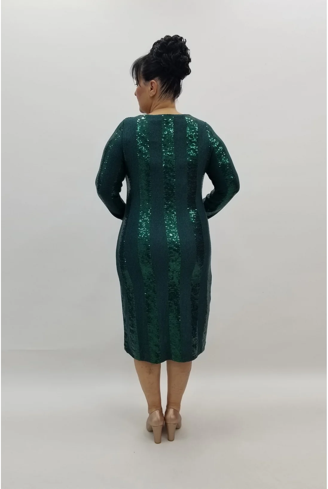 Miraggio Büyük Beden Abiye Elbise 98366 YEŞİL