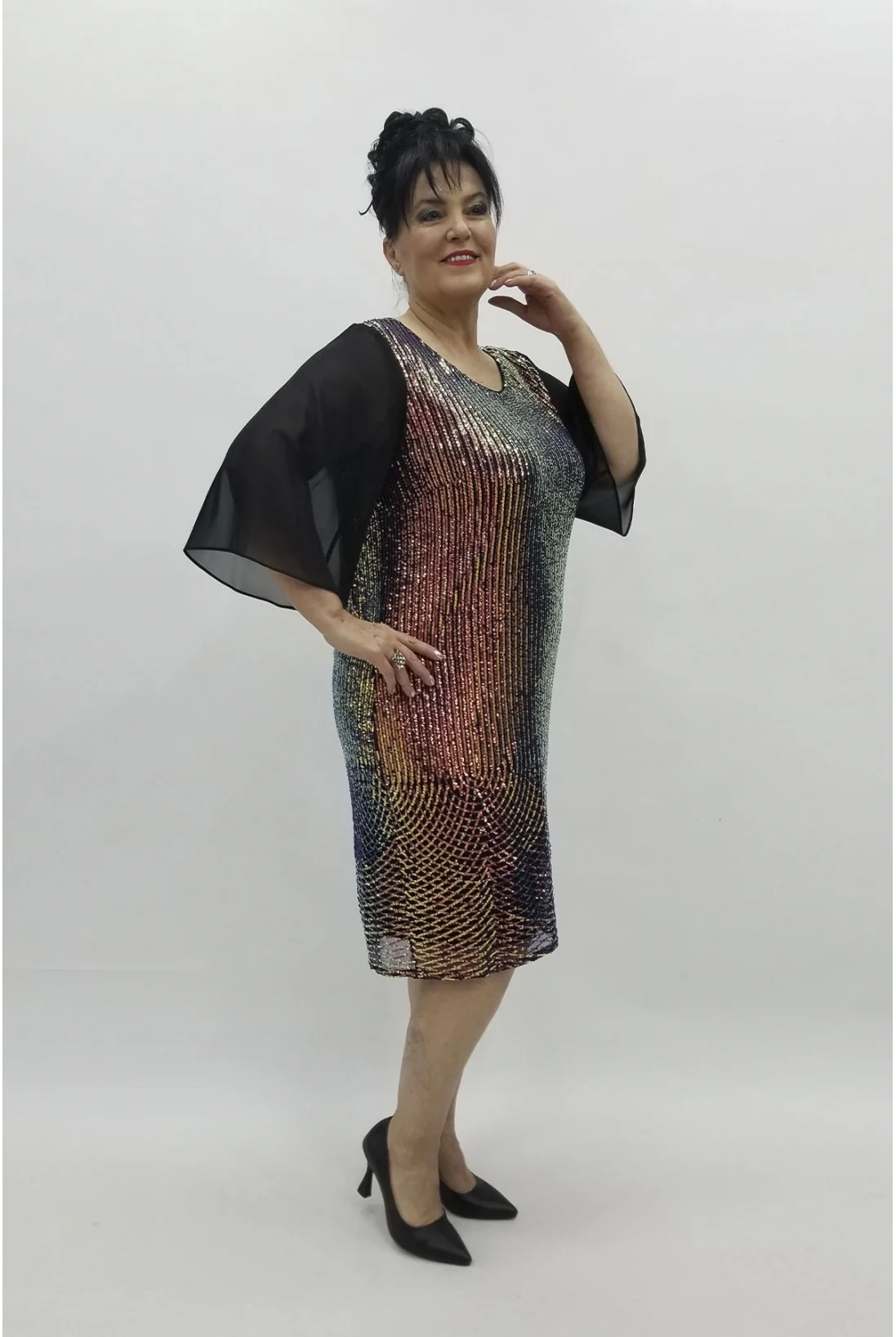 Miraggio Büyük Beden Abiye Elbise 98468 ORJİNAL