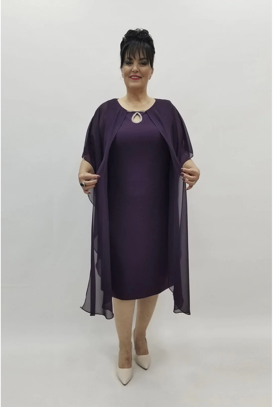 Miraggio Büyük Beden Abiye Elbise 98500 MÜRDÜM