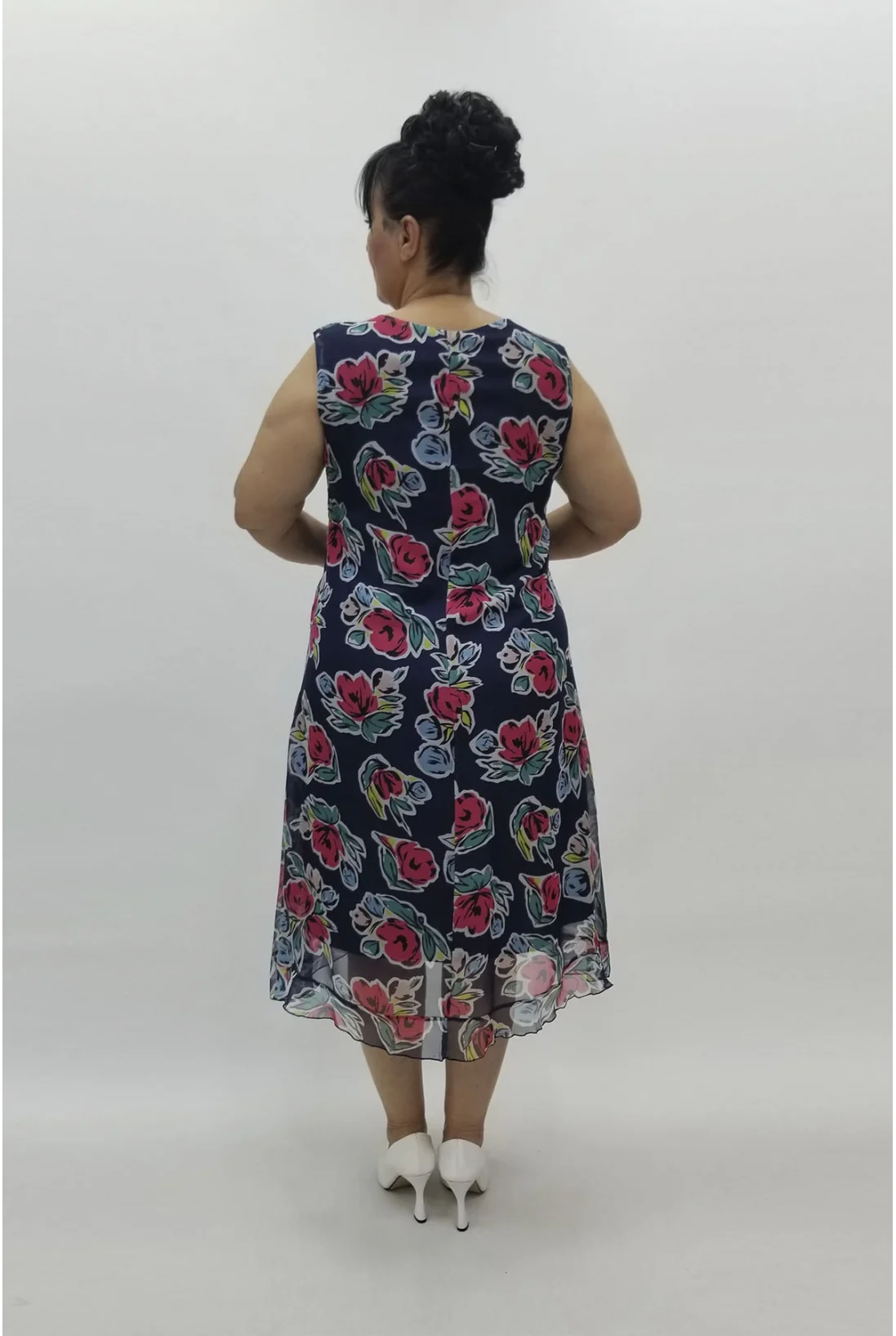 Miraggio Büyük Beden Abiye Elbise 98507 LACİVERT