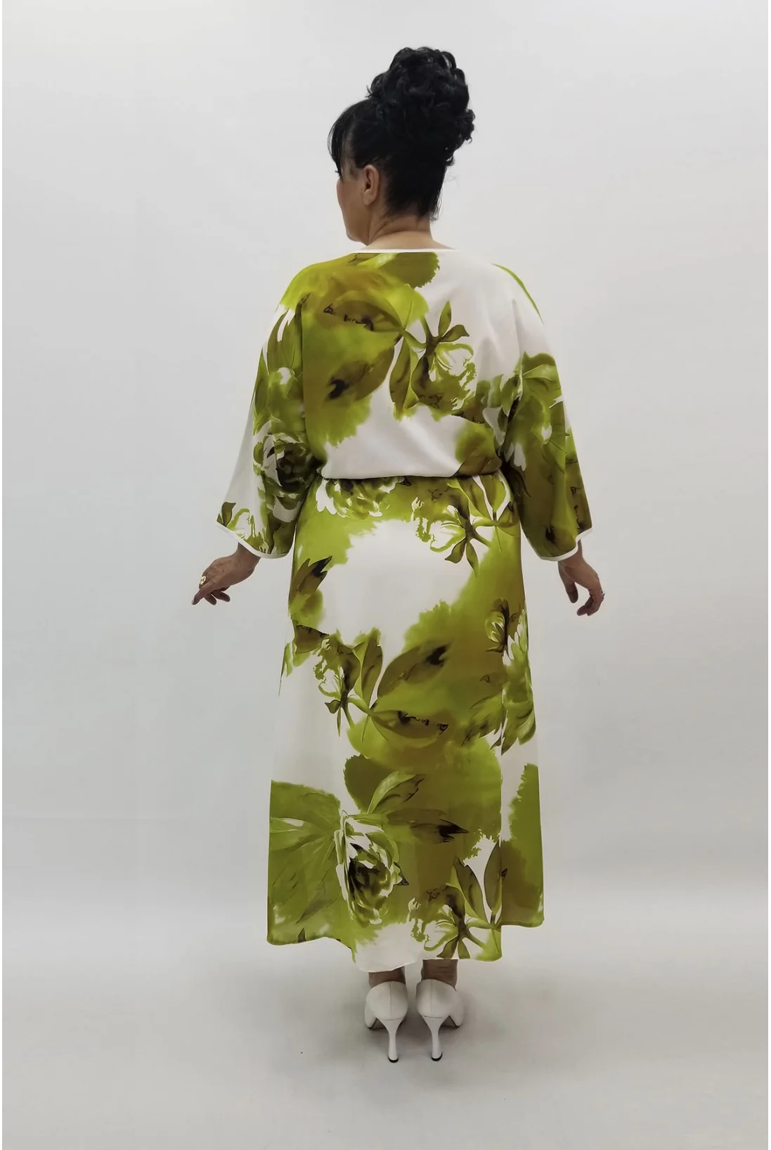 Miraggio Büyük Beden Abiye Elbise 98800 YAĞ YEŞİLİ